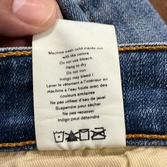 Rag & Bone Nina High Rise Ankle Flare Jeans Raw Hem Jagged Size 28 - Picture 7 of 10